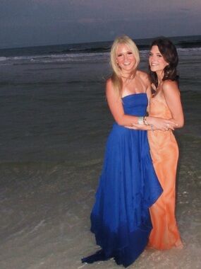 Strapless Blue Chiffon Maxi Dress - Prom - Elegant Evening Gown